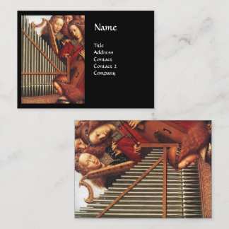 Tarjeta De Visita ANGELS JUGANDO MÚSICA Harp Viola