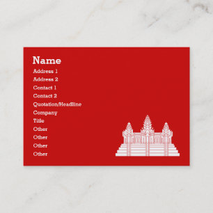 Tarjeta De Visita Angkor Wat Ver.2.0. Templo Khmer