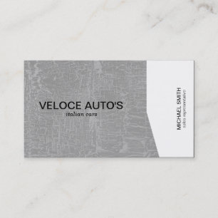 Tarjeta De Visita Ángulo blanco / Marcado gris