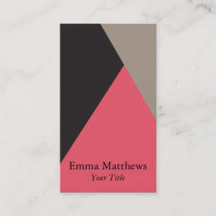 Tarjeta De Visita Ángulo sobre el color moderno profesional