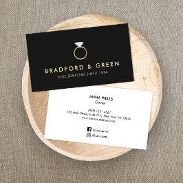 Tarjeta De Visita Anillo de Diamantes Bellas Joyas