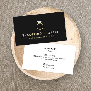 Tarjeta De Visita Anillo de Diamantes Bellas Joyas