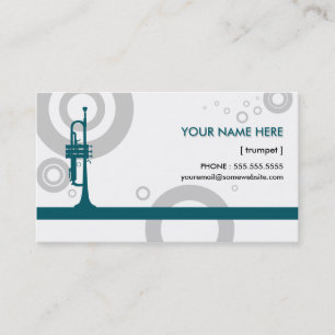 Tarjeta De Visita anillos de la trompeta