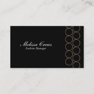 Tarjeta De Visita Anillos de oro