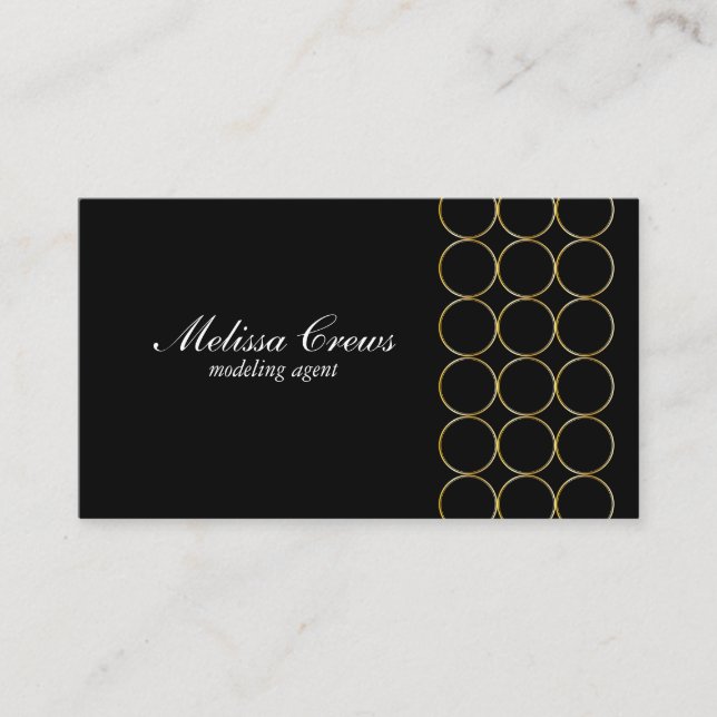 Tarjeta De Visita Anillos de oro 2 (Anverso)