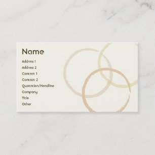 Tarjeta De Visita Anillos - negocio