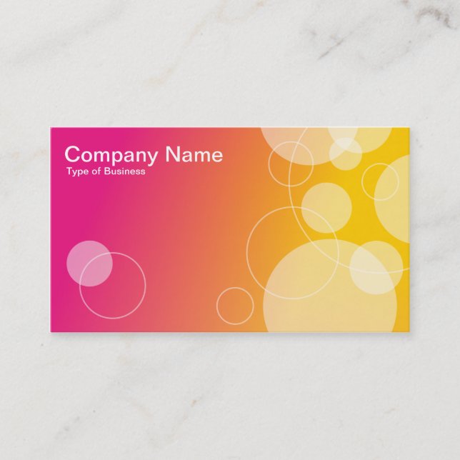 Tarjeta De Visita Anillos y círculos 01 (Anverso)