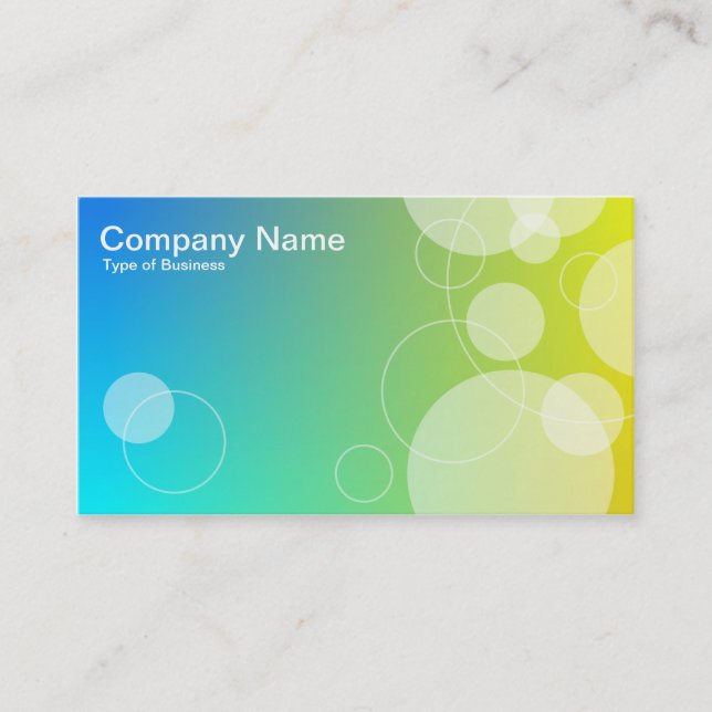 Tarjeta De Visita Anillos y círculos 02 (Anverso)