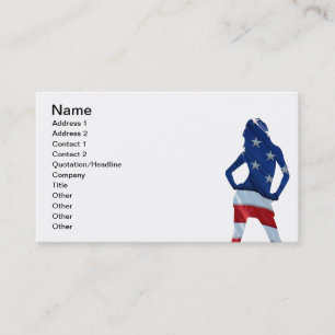 Tarjeta De Visita animador estadounidense de cualquier color