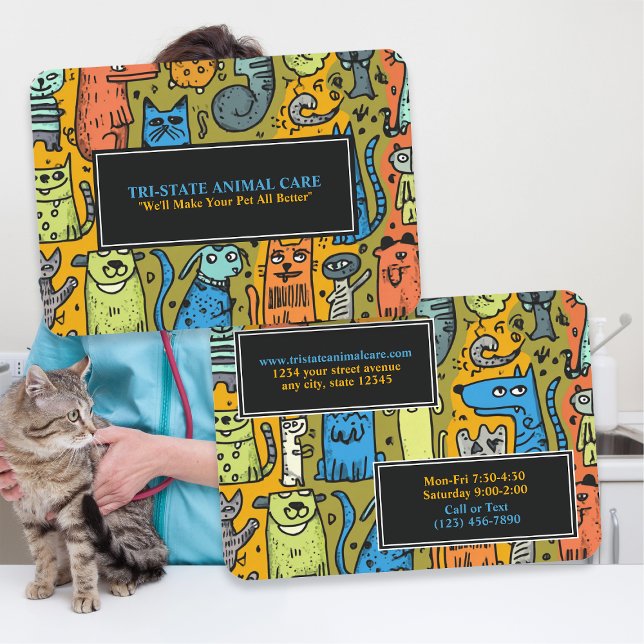 Tarjeta De Visita Animal Care / Veterinarian (Subido por el creador)