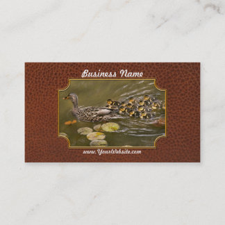 Tarjeta De Visita Animal - Ducks - Swim like a duck