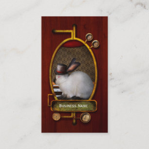 Tarjeta De Visita Animal - el conejo - versión reversa