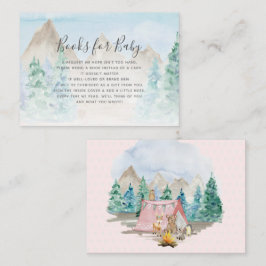 Tarjeta De Visita Animales de Woodland Camping Libros para Gabinete 