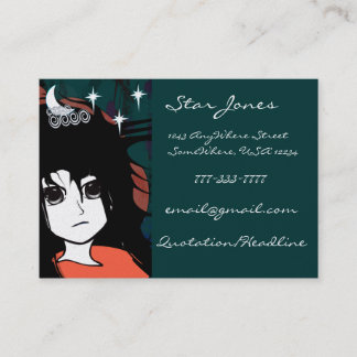 Tarjeta De Visita Anime Chicas