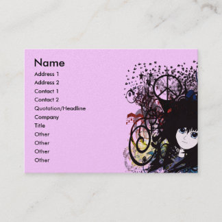 Tarjeta De Visita Anime Chicas