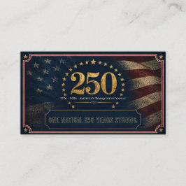 Tarjeta De Visita Aniversario 250 de EE. UU.  | 1776-2026 Regalos de
