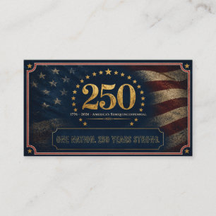Tarjeta De Visita Aniversario 250 de EE. UU. 1776-2026 Regalos de
