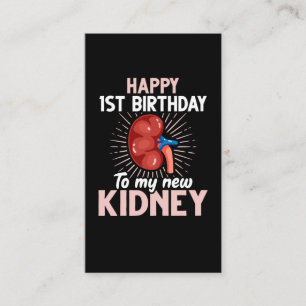 Tarjeta De Visita Aniversario divertido del trasplante de riñón