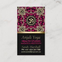 Tarjeta De Visita Anjali Yoga Eastern New Age Business Card
