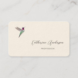 Tarjeta De Visita Anna's Hummingbird