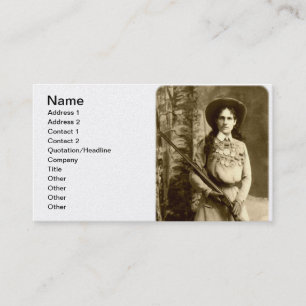 Tarjeta De Visita Annie Oakley Classic