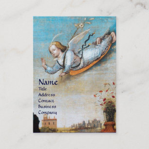 Tarjeta De Visita ANNUNCIACIÓN ANGEL MONOGRAM Pearl paper
