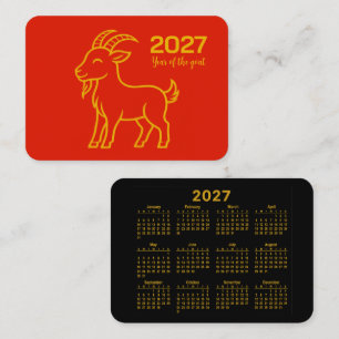 Tarjeta De Visita Año de la cabra