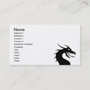 Tarjeta De Visita Año del dragón - cabeza del dragón