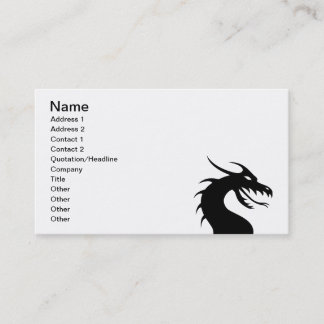 Tarjeta De Visita Año del dragón - cabeza del dragón