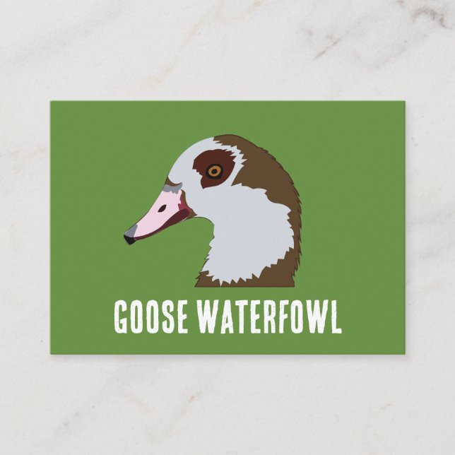 Tarjeta De Visita Anser aves acuáticas  (Anverso)