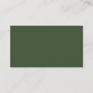 Tarjeta De Visita Antecedentes de ciprés verde oscuro personalizado