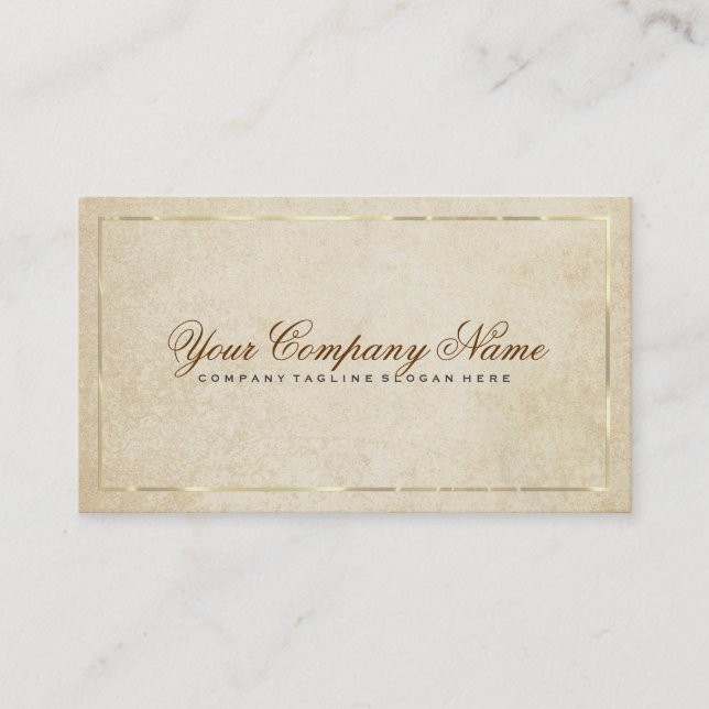 Tarjeta De Visita Antecedentes del papel amarillo vintage (Anverso)