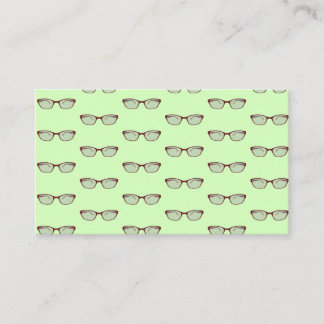 Tarjeta De Visita Anteojos Rojos