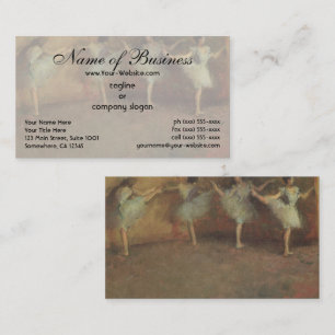 Tarjeta De Visita Antes del ballet (detalle) por Edgar Degas