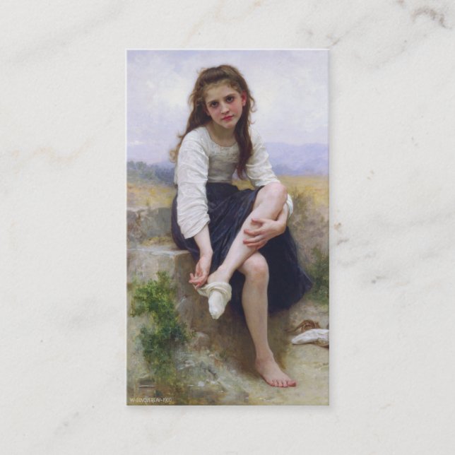 Tarjeta De Visita Antes del baño - John William Waterhouse (Anverso)