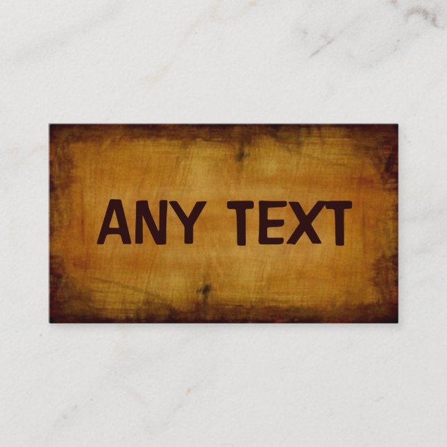 Tarjeta de visita antigua (Anverso)