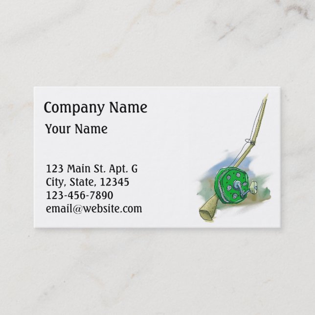 Tarjeta de visita antigua caprichosa del carrete (Anverso)