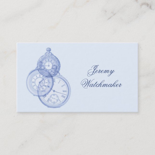 Tarjeta de visita antigua de la reparación del (Anverso)