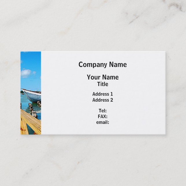 Tarjeta De Visita Antigua Dock (Anverso)