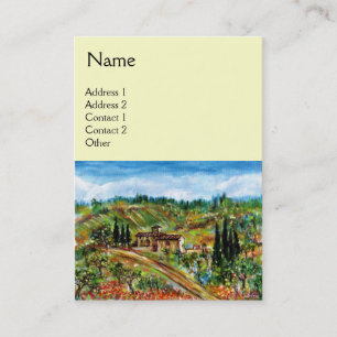 Tarjeta De Visita ANTIGUA GRANJA EN TOSCANA, crema