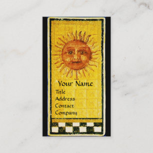 TARJETA DE VISITA ANTIGUA RENAISSANCE TAROTS 19 / EL SOL
