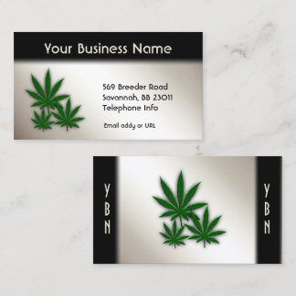 Tarjeta De Visita Antigüedad de Weed Business de doble cara