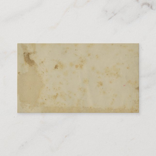 Tarjeta De Visita Antigüedad en blanco y pergamino de los años 1870 (Anverso)