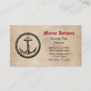 Tarjeta De Visita Antigüedades marinas