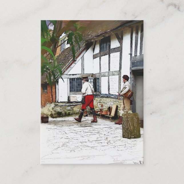 TARJETA DE VISITA ANTIGUO INGLATERRA (Anverso)