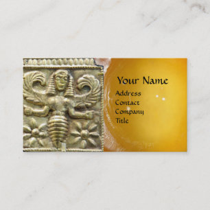 TARJETA DE VISITA ANTIQUE GREEK HONEY BEE GODDESS WAX SEAL MONOGRAM