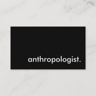 Tarjeta De Visita antropólogo.