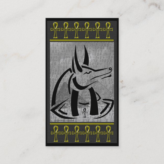 Tarjeta De Visita Anubis Business Card (Anverso)