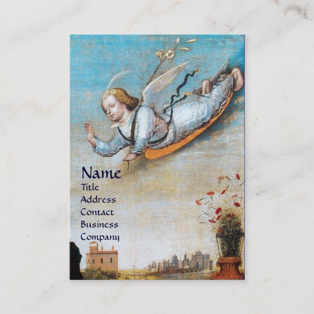 TARJETA DE VISITA ANUNCIACIÓN ANGEL MONOGRAM (Anverso)