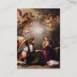 Tarjeta De Visita Anunciación católica Oración Virgin Mary Memorare